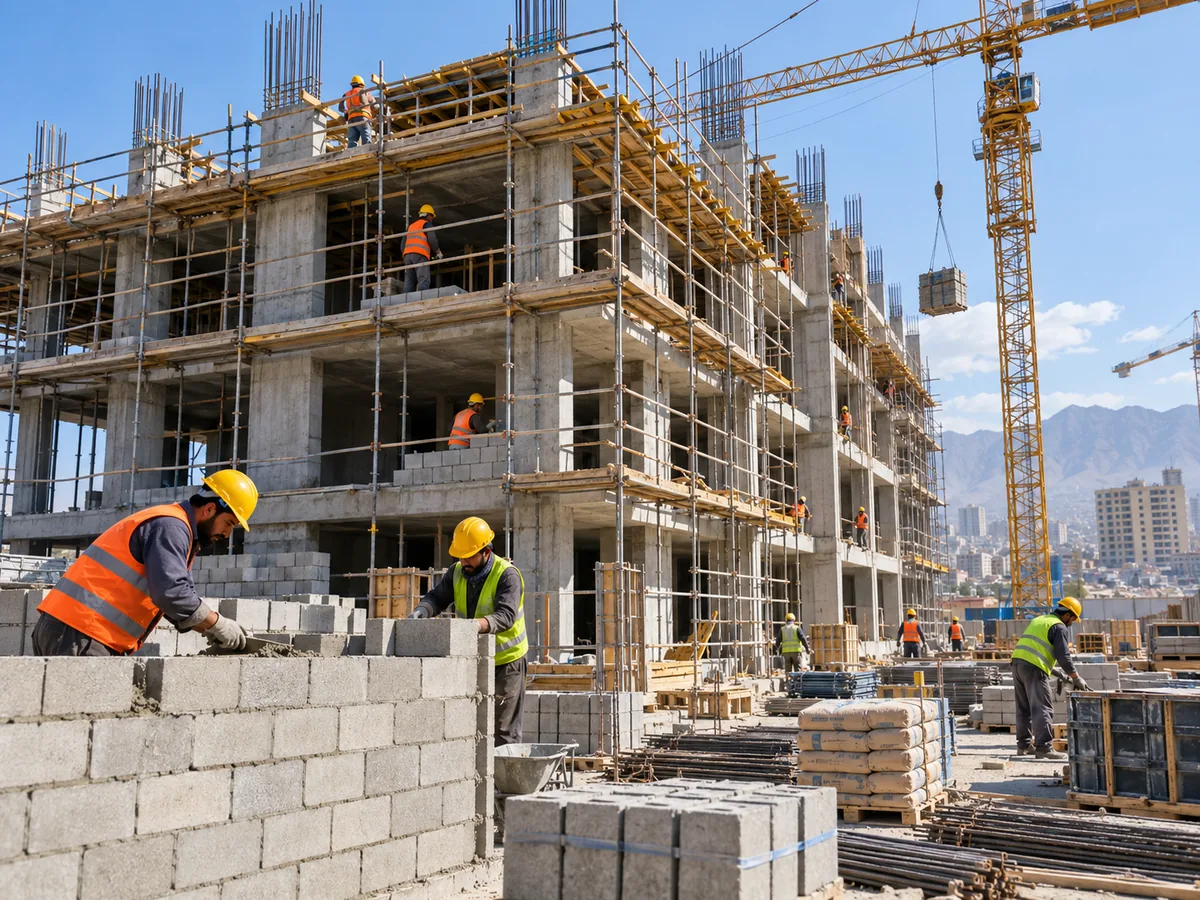 Illustrative residential and commercial building construction