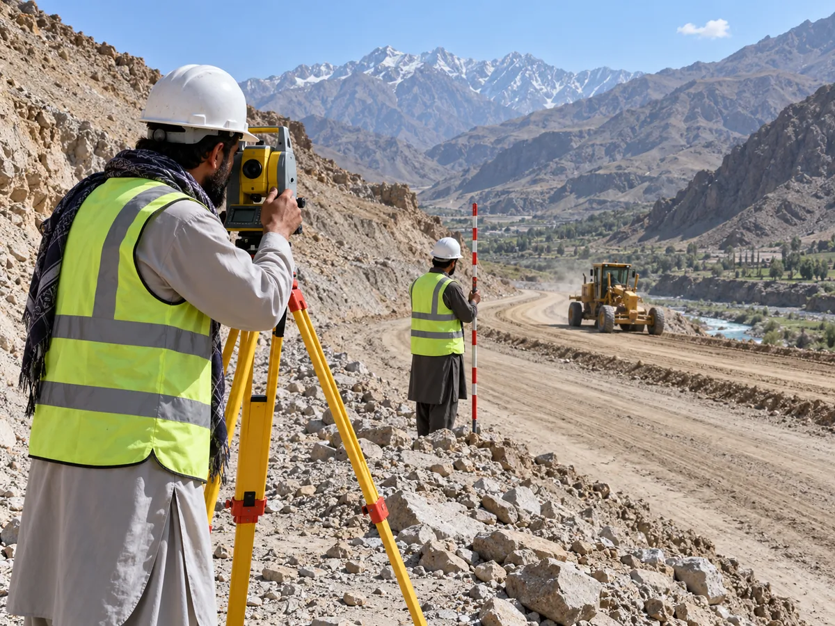 Illustrative road survey and transportation planning